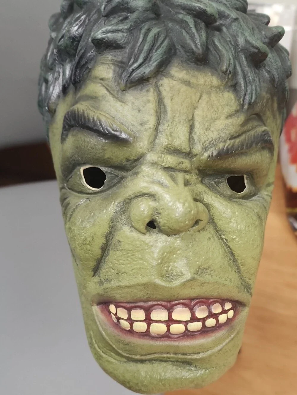 Green Hulk-Style Latex Mask - Pair